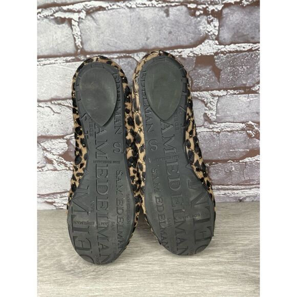 Sam Edelman Calypso Quilted Leopard Ballet Flats Shoes Women 8M US - Picture 16 of 16